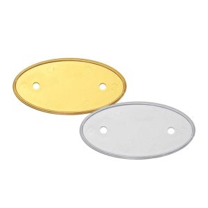 PVC Injected Oval Logo Badges